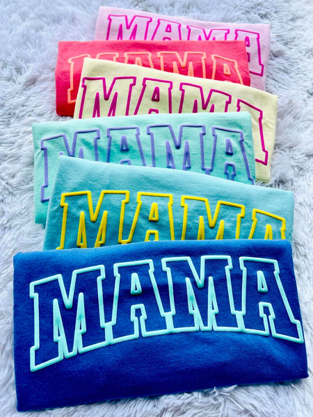 Summer Rainbow Mama Puff Ink TEE - 6 Color Options