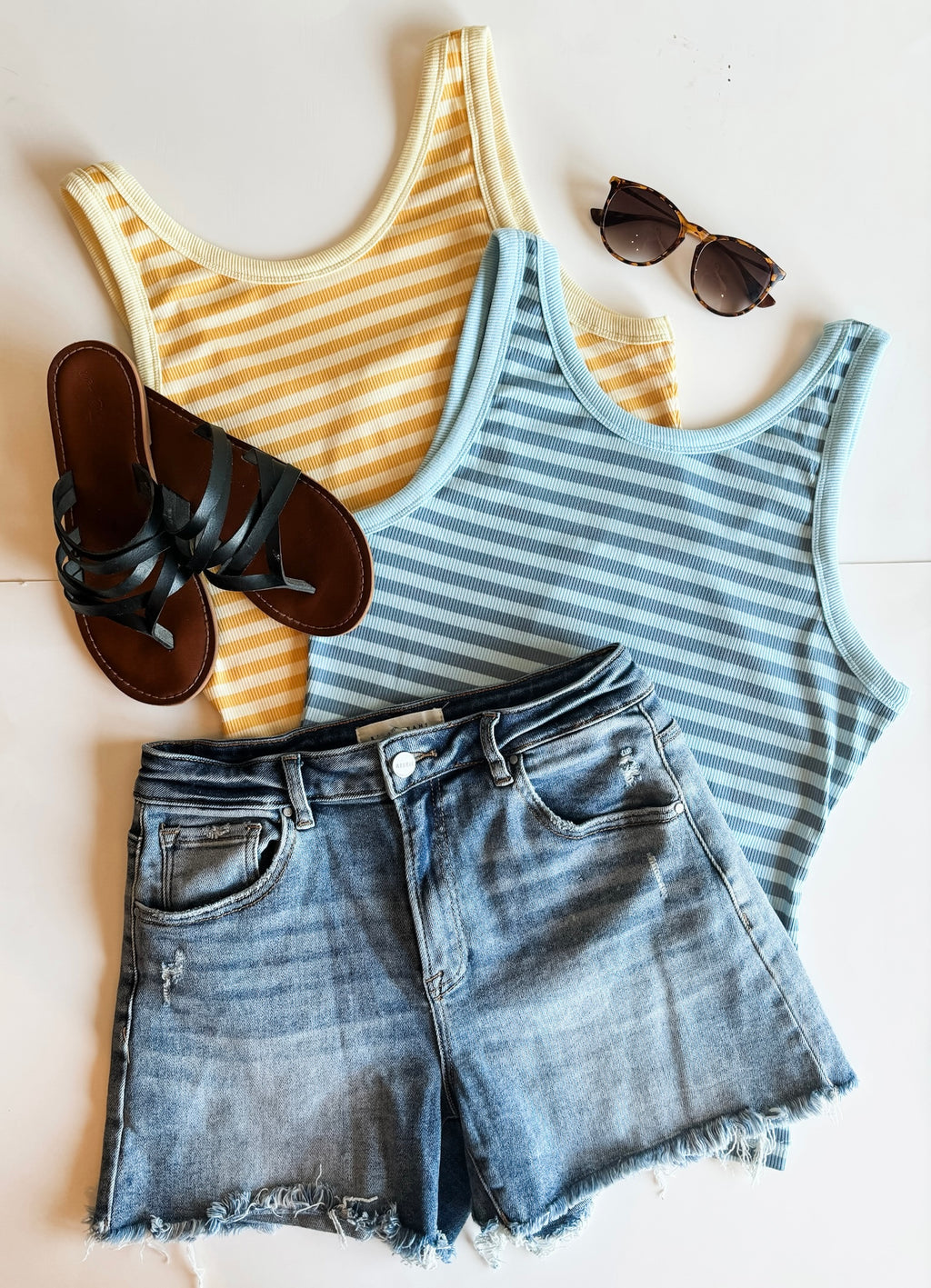 Hallee Striped Tank - SIZE MEDIUM