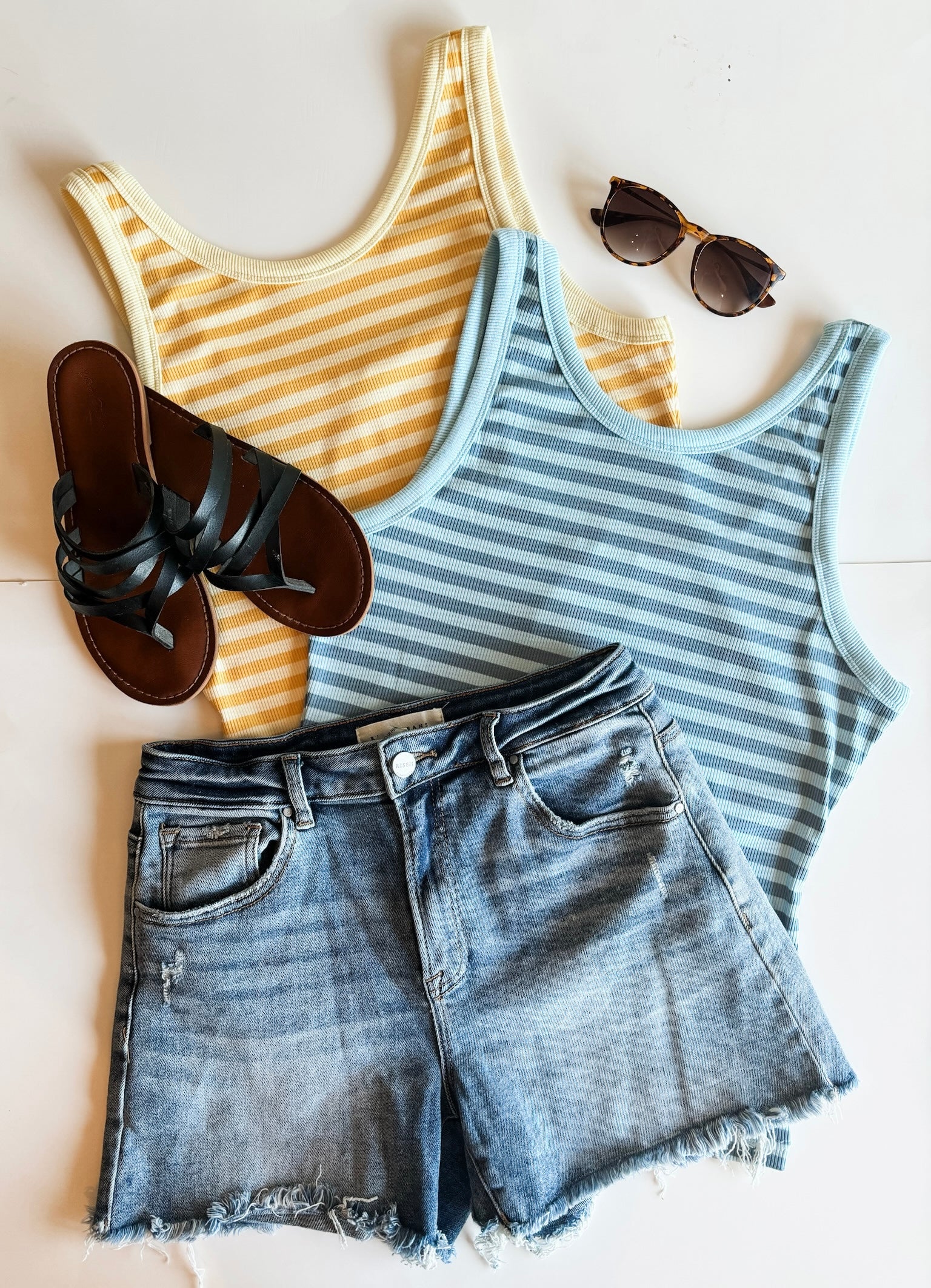 Hallee Striped Tank - SIZE MEDIUM