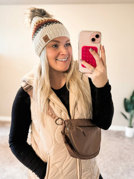 Addyson Pom Beanie - 4 Color Options