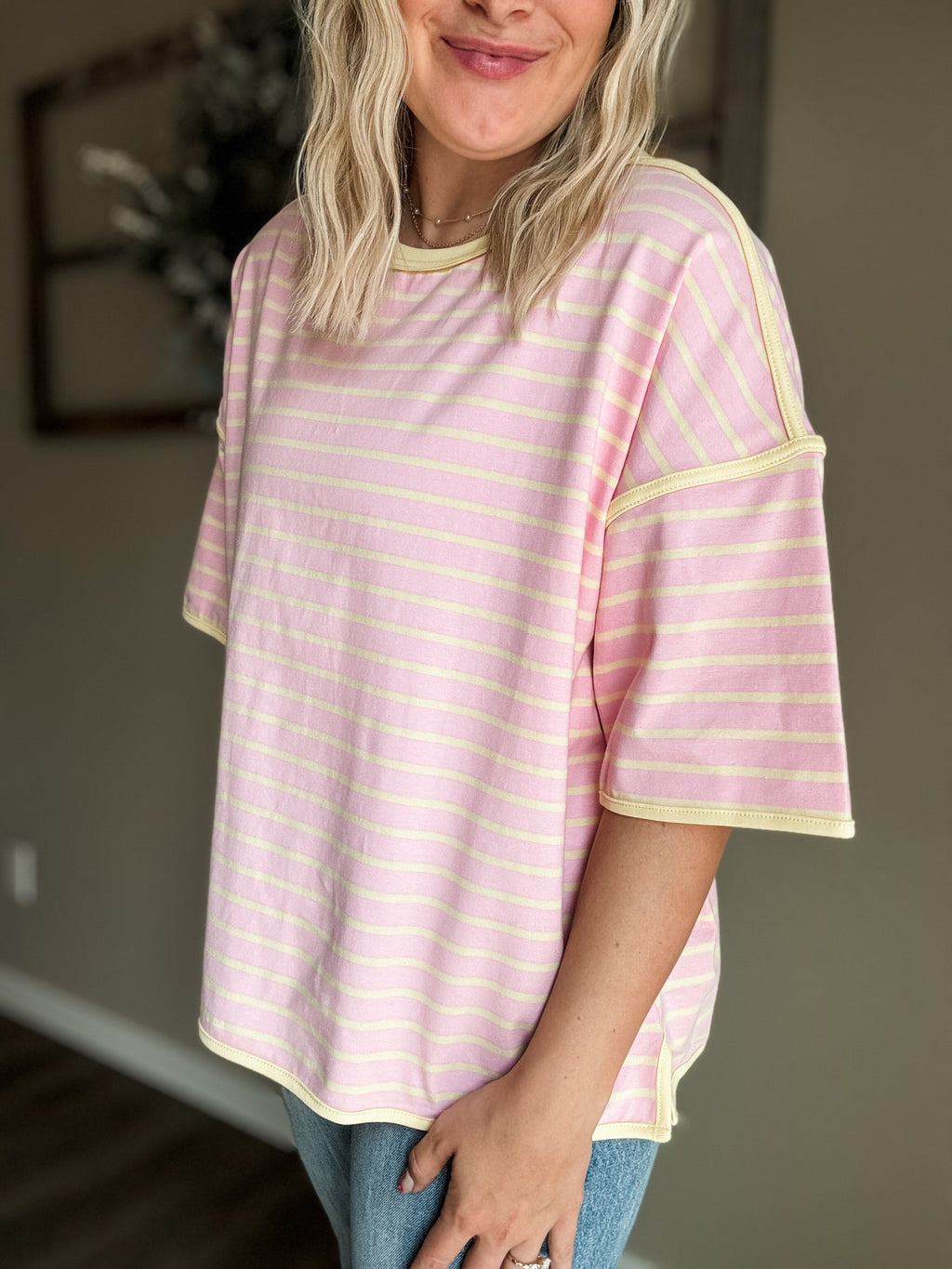 Islay Stripe Oversized Tee