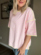Islay Stripe Oversized Tee