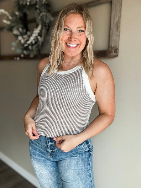 PREORDER Junia Ribbed Knit Sweater Tank