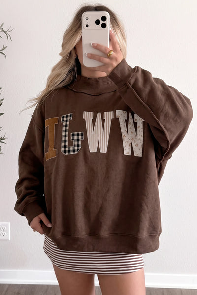 PREORDER WWJD Mock Neck Sweatshirt