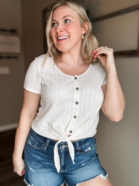 Myla Frayed Hem Denim Shorts