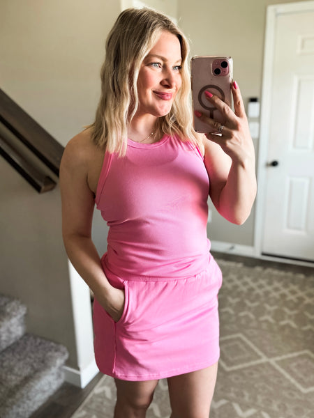 PREORDER Reverie Ribbed Tank & Skort Set