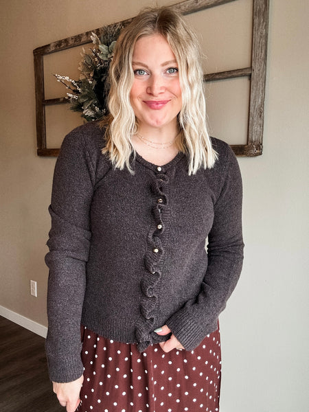 Riva Ruffle Cardigan