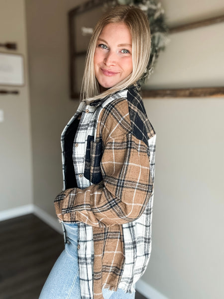 PREORDER Phoebe Mixed Plaid Shacket