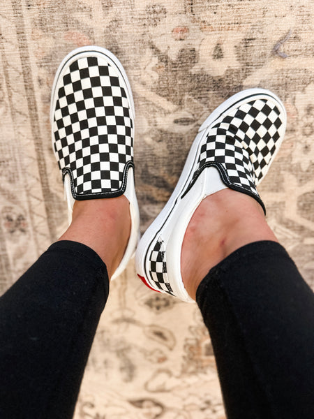 PREORDER Indy Checkered Slip On Sneaker - Adult