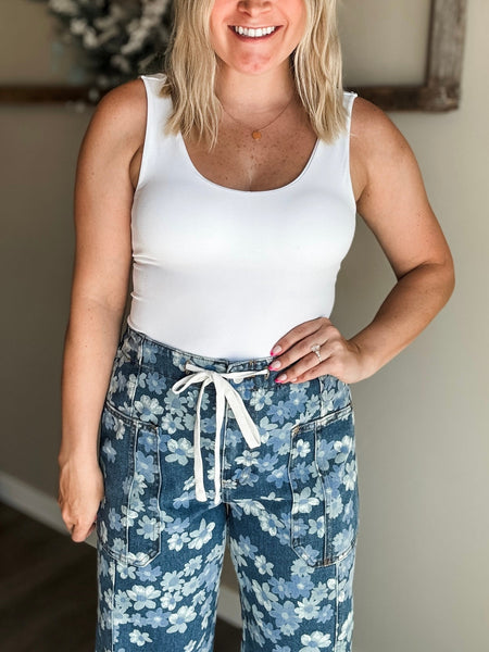 Liv Seamless Tank Top - White