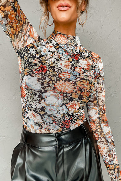 PREORDER Arielle Floral Mesh Blouse