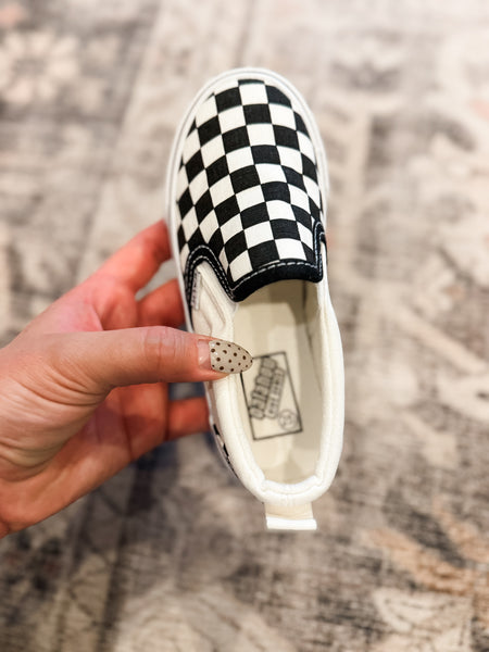 PREORDER Indy Checkered Slip On Sneaker - Kids