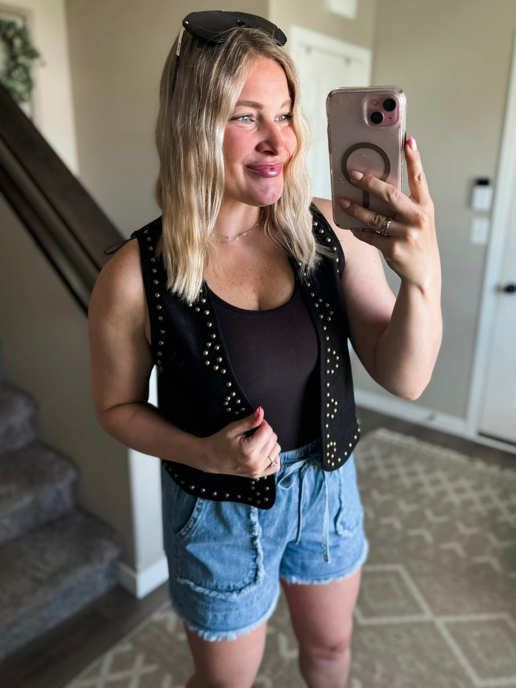 Cheyenne Studded Suede Vest