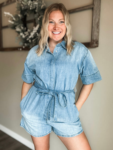 Wylie Denim Romper