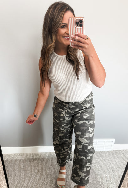 PREORDER Brantley Camo Drawstring Jean