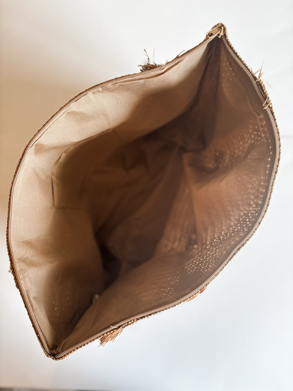 Summer Escape Straw Tote - Tan