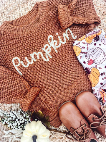 Pumpkin Sweater - Brown