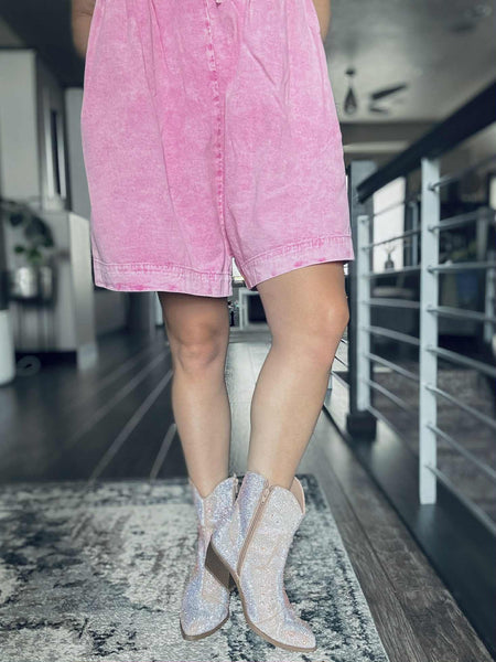 Dollie Denim Romper - SIZE MEDIUM