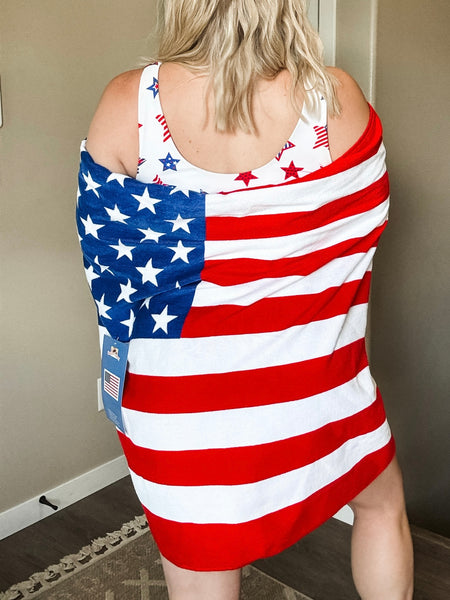 American Flag Beach Towel