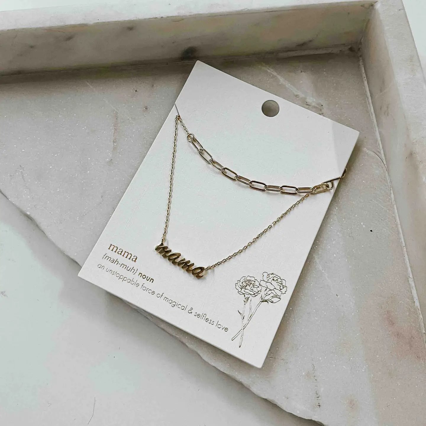 Layered Mini Mama Necklace