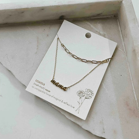 Layered Mini Mama Necklace