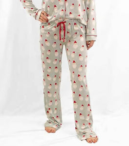 Pajama Party Pants - Santa Stripe