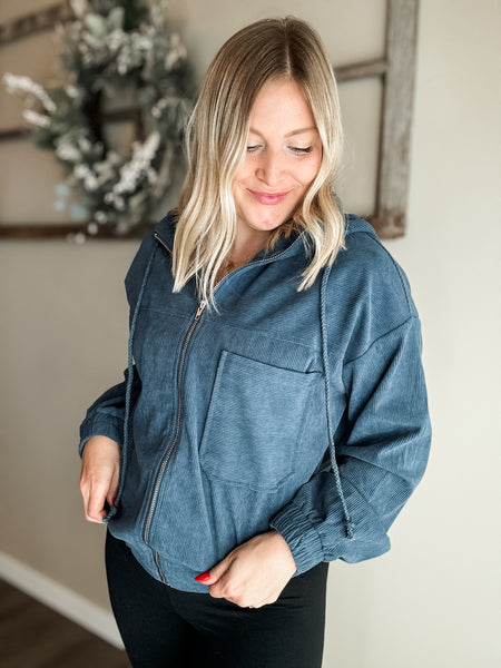 PREORDER Tenny Ribbed Zip Jacket
