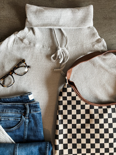 Macie Cowl Neck Sweater - SIZE MEDIUM