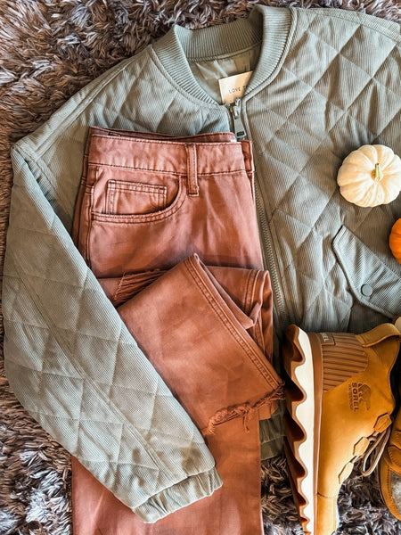 Vinny Corduroy Bomber Jacket