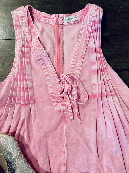 Dollie Denim Romper - SIZE MEDIUM