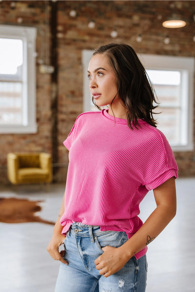 Rosalyn Ribbed Texture Top - 2 Color Options