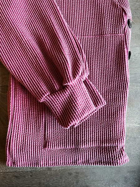 Perri Ribbed Cardigan - Marsala