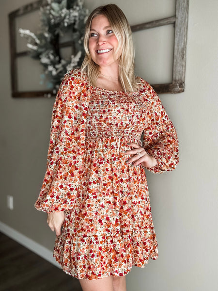 Isobel Floral Smocked Dress