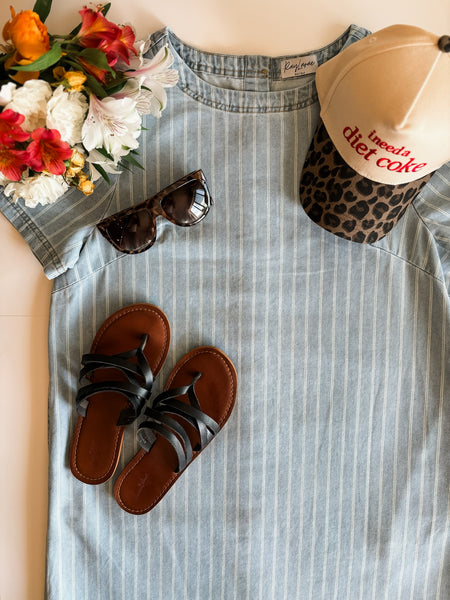 PREORDER Brant Stripe Button Dress