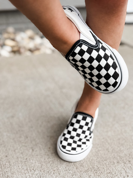 PREORDER Indy Checkered Slip On Sneaker - Kids