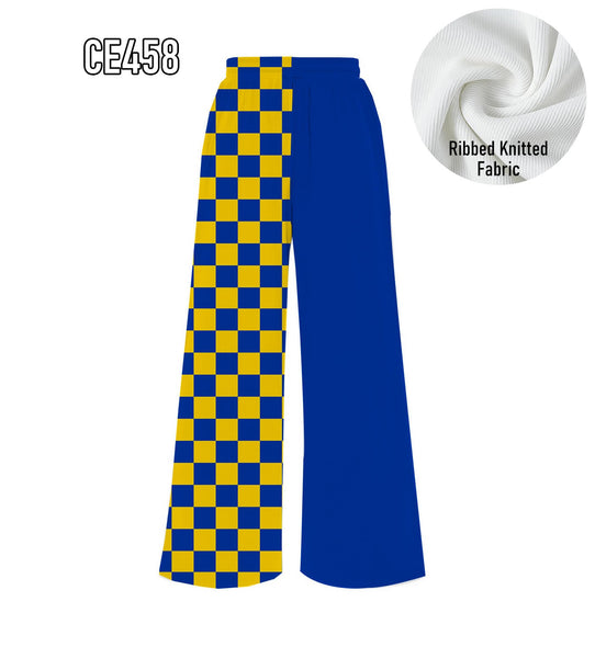 PREORDER Spiritwear Checkered Split Leg Bottom - SDSU JACKRABBITS