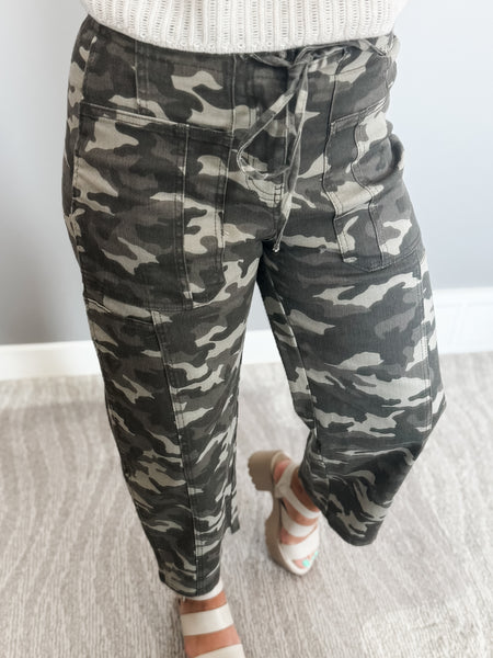 PREORDER Brantley Camo Drawstring Jean
