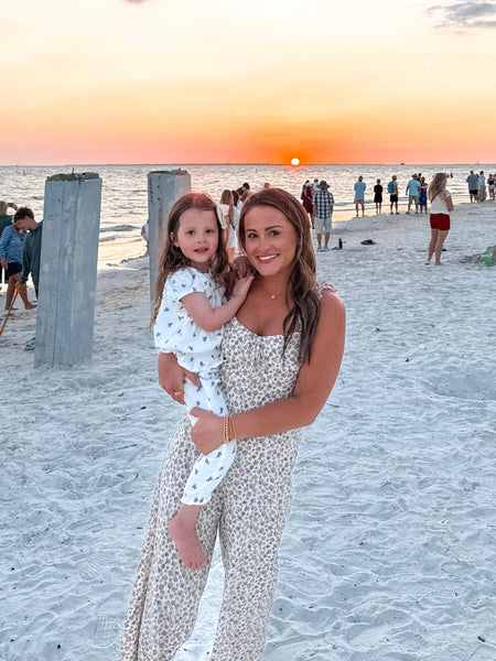 Tilly Floral Jumpsuit - Ivory