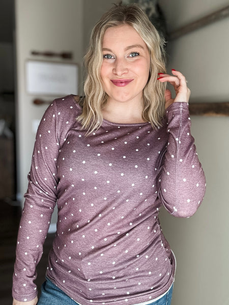 Shaley Polka Dot Top - SIZE MEDIUM