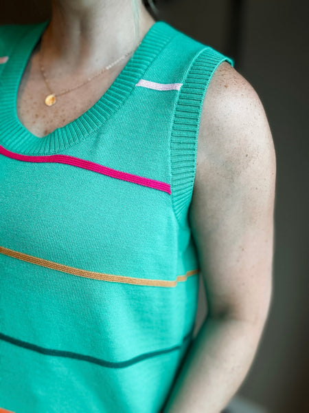 PREORDER Sorrento Stripe Sweater Tank