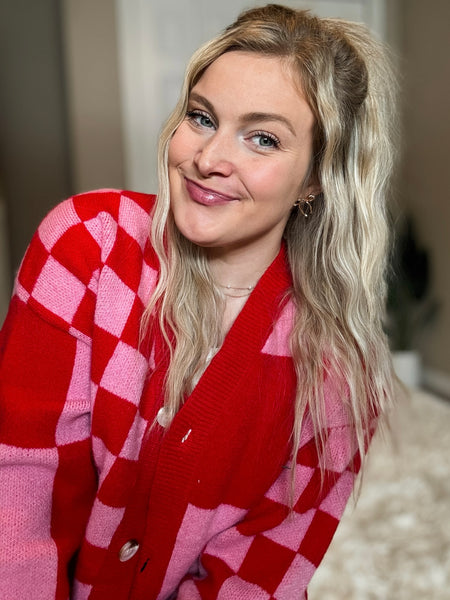 PREORDER Rumi Checker Cardigan