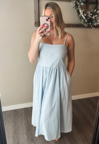 Bayside Brunch Midi Dress - SIZE MEDIUM