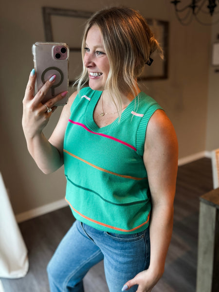 PREORDER Sorrento Stripe Sweater Tank