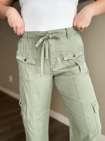Riley Relaxed Cargo Pant - Sage