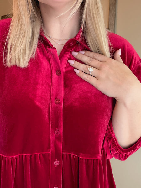 PREORDER Cressida Velvet Tunic Dress