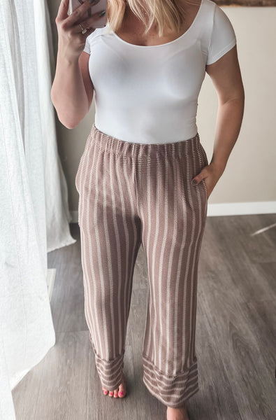 Zahara Ribbed Wide Leg Pant