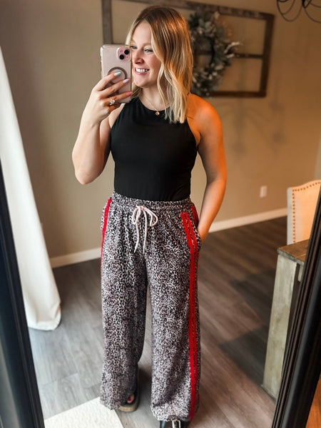 PREORDER Fierce Energy Stripe Leopard Pant