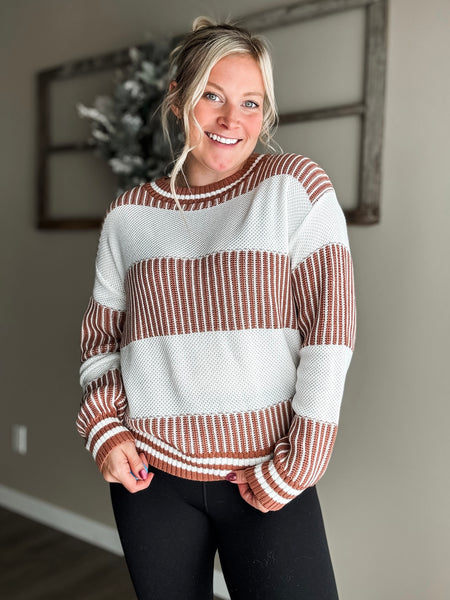 Clarke Two Tone Stripe Sweater