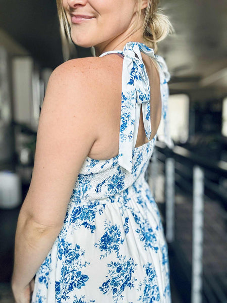 Lydia Floral Maxi Dress - SIZE MEDIUM