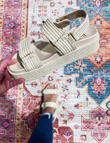 Go For It Raffia Sandals